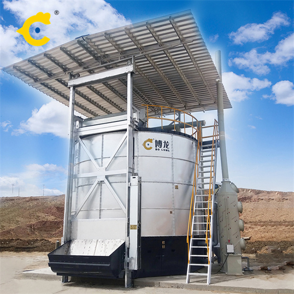 aerobic composting machine for organic fertilizer production